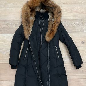 Mackage Icon Down Coat with Brown Fox Fur Hood